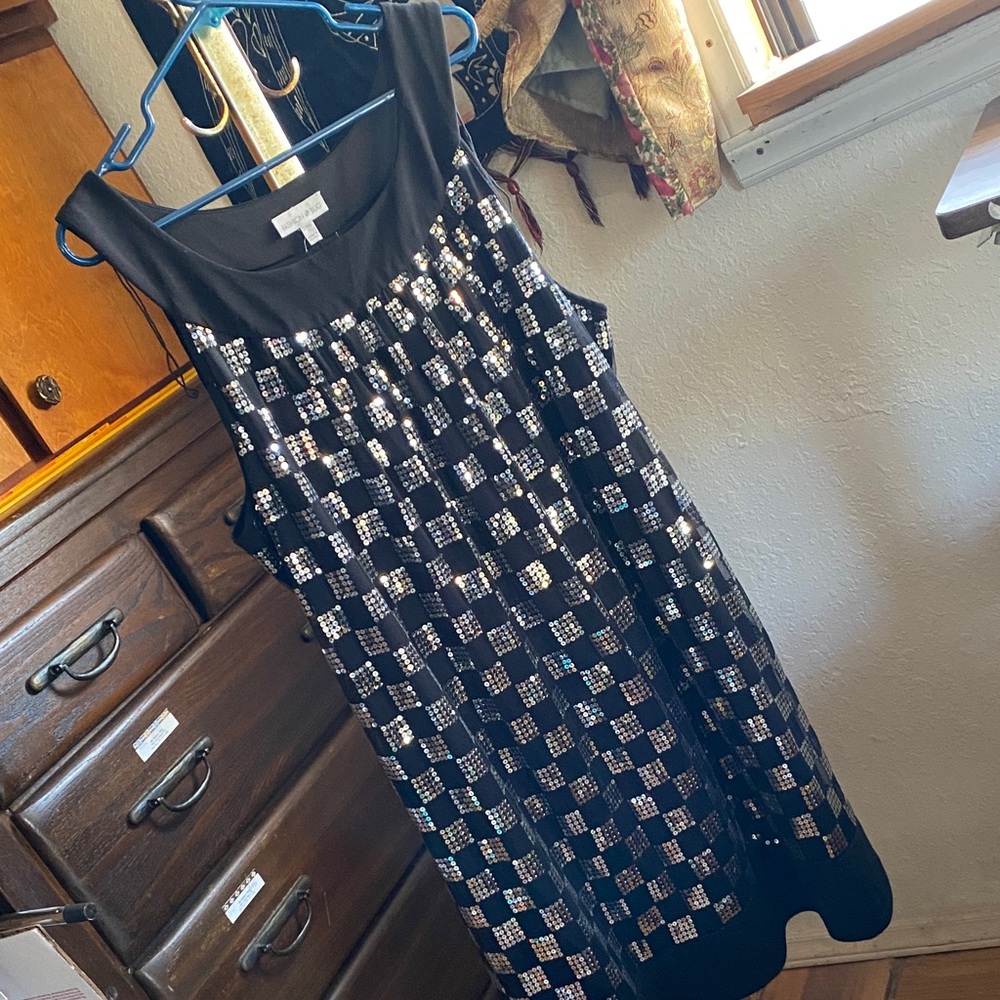 Fashion Bug Black and White Patterned Mini Dress